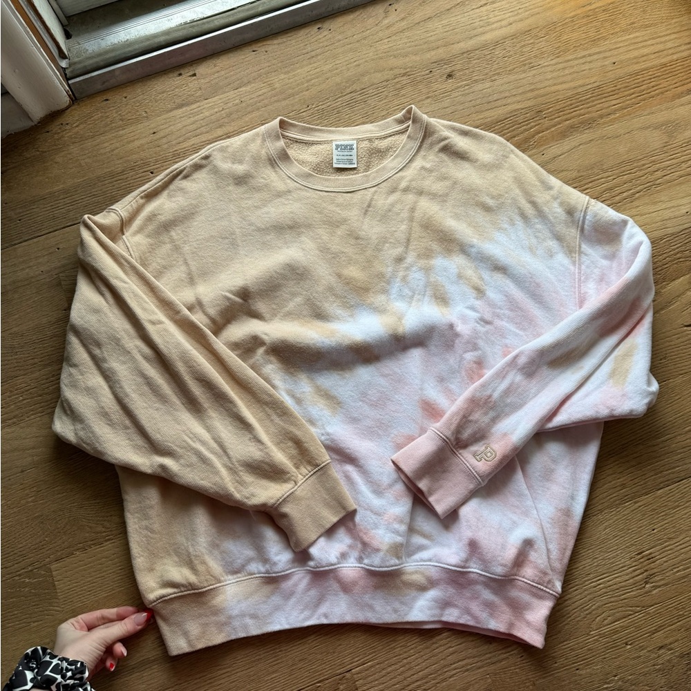 Cozy Beige and Pink Sweater